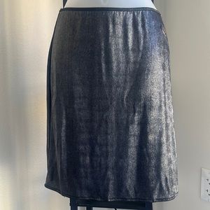 KSK silver metal skirt black